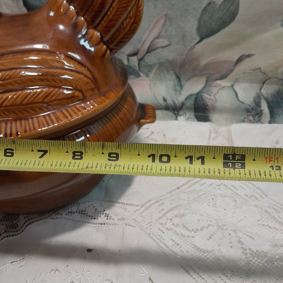 Vintage California Pottery C-40 Ceramic Chicken Soup Tureen 🐔🍲 - Picture 9 of 9
